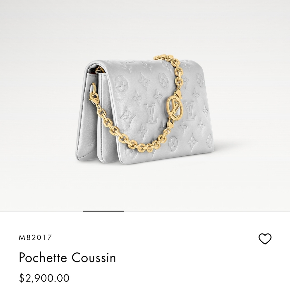 Louis Vuitton Pochetts Coussin Silver